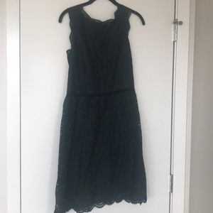 Olive green lace dress from Ann Taylor Loft